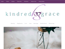 Tablet Screenshot of kindredgrace.com